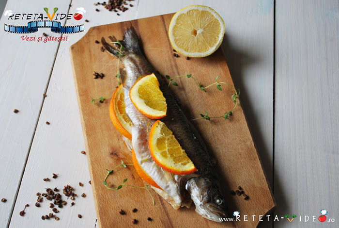 Pastrav la Cuptor cu Portocale Pastrav la Cuptor cu Portocale