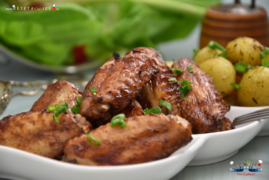 Aripioare de Pui Marinate la Cuptor