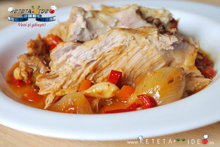Friptura de Pulpa de Porc cu Sos de Bere