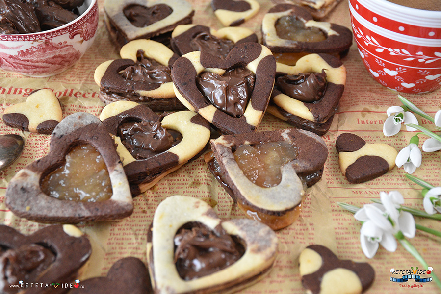 Fursecuri Fragede cu Unt, Ciocolata si Cacao