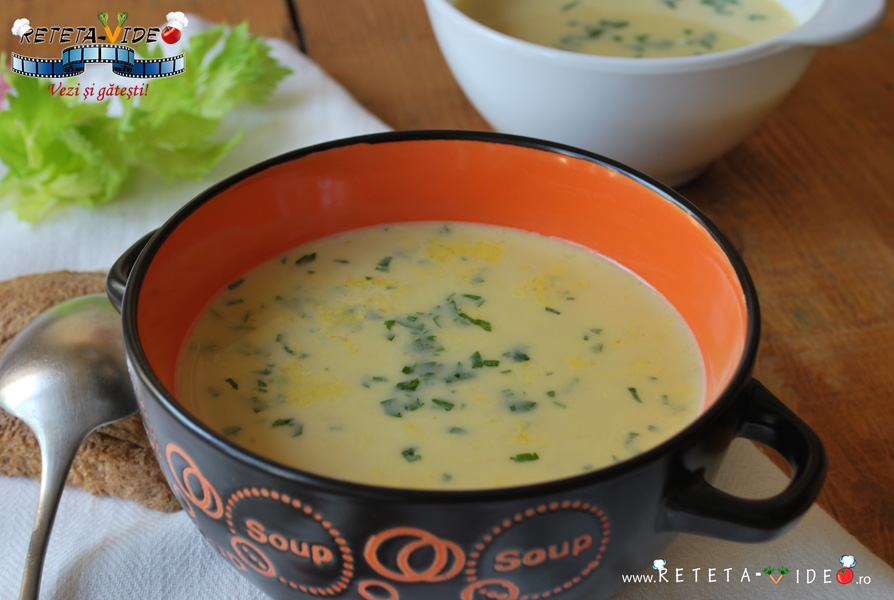 Supa Crema de Legume, Branzeturi si Bere la Slow Cooker