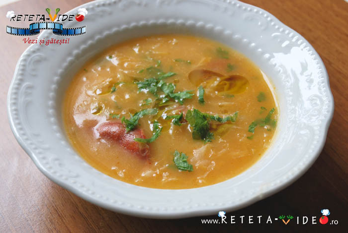 Supa Crema de Cartofi cu Carnati Afumati