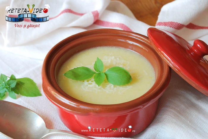 Supa Crema de Dovlecei cu Busuioc
