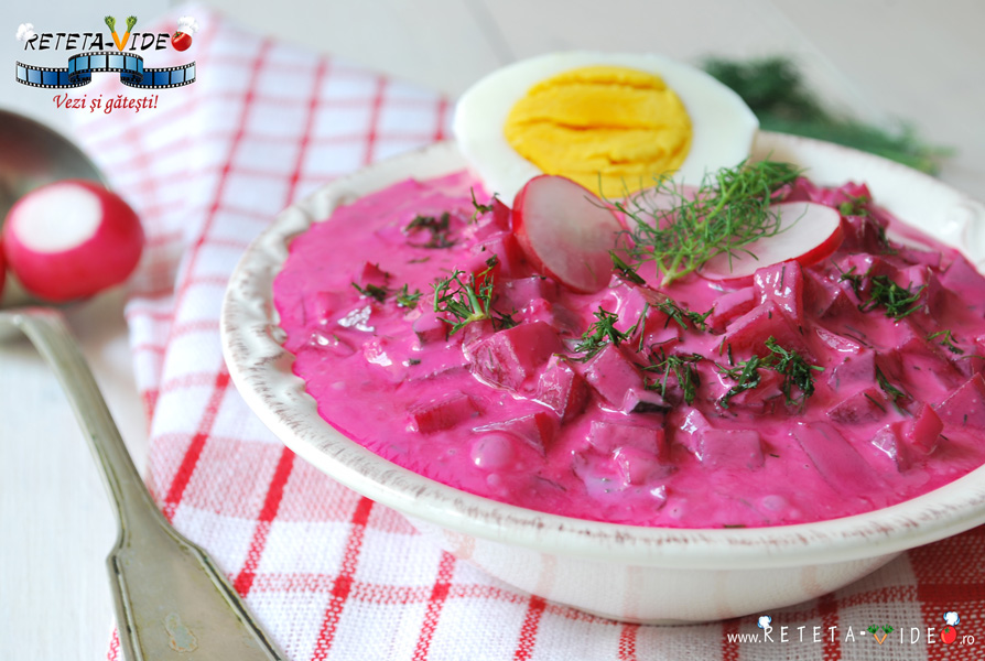 Supa Rece de Sfecla Rosie si Iaurt