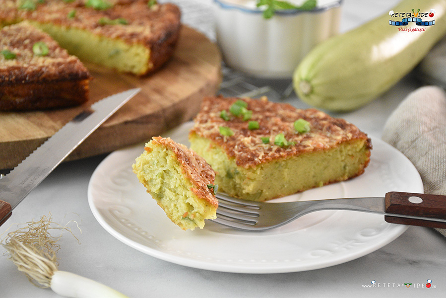 Tarta cu Dovlecei si Branza fara Aluat (Budinca de Dovlecei)