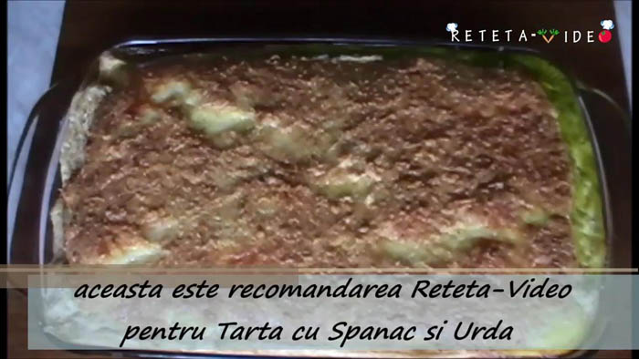 Tarta cu spanac si urda