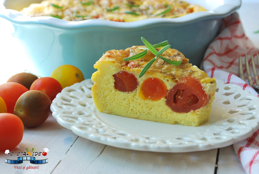 Tarta Sarata cu Branza si Rosii Cherry